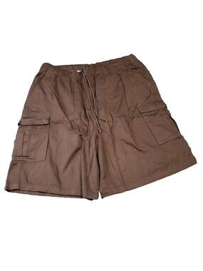 Boulder Creek Cargo Shorts Mens 2XL Big Tall Brown Cotton Khaki LL Outdoor y2K